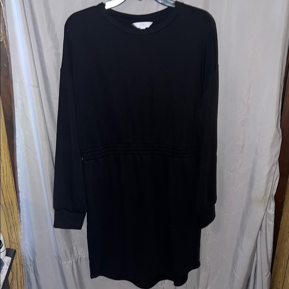 NWT Black Sweatshirt Dress